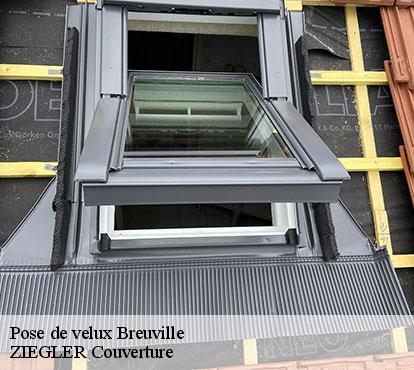 Pose de velux  breuville-50260 ZIEGLER Couverture 