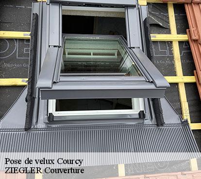 Pose de velux  courcy-50200 ZIEGLER Couverture 