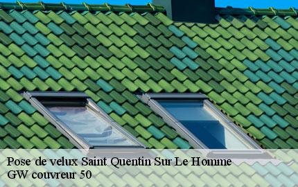 Pose de velux saint-quentin-sur-le-homme-50220 GW couvreur 50