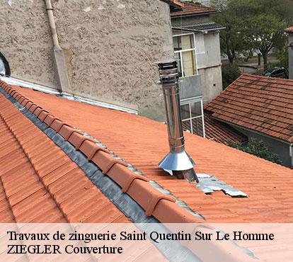 Travaux de zinguerie saint-quentin-sur-le-homme-50220 ZIEGLER Couverture