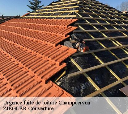 Urgence fuite de toiture  champcervon-50320 ZIEGLER Couverture 
