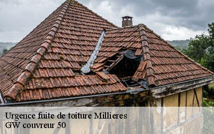 Urgence fuite de toiture millieres-50190 GW couvreur 50