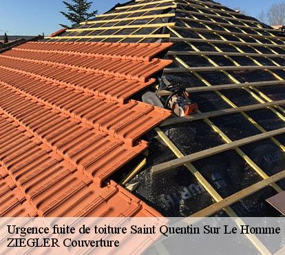 Urgence fuite de toiture saint-quentin-sur-le-homme-50220 ZIEGLER Couverture