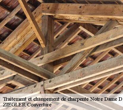 Traitement et changement de charpente  notre-dame-de-cenilly-50210 ZIEGLER Couverture 