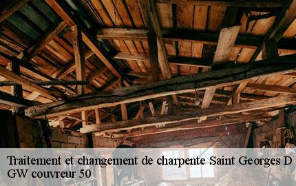 Traitement et changement de charpente saint-georges-d-elle-50680 GW couvreur 50