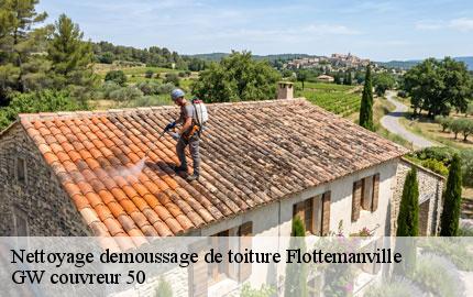 Nettoyage demoussage de toiture flottemanville-50700 GW couvreur 50