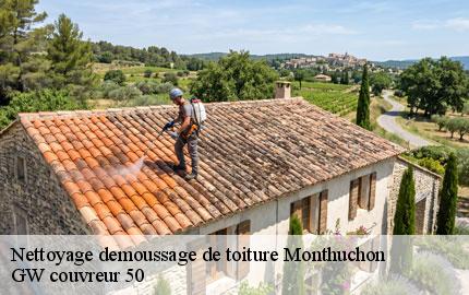 Nettoyage demoussage de toiture monthuchon-50200 GW couvreur 50