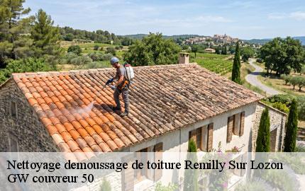 Nettoyage demoussage de toiture remilly-sur-lozon-50570 GW couvreur 50