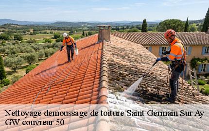 Nettoyage demoussage de toiture saint-germain-sur-ay-50430 GW couvreur 50