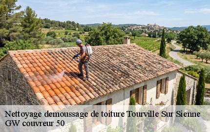Nettoyage demoussage de toiture tourville-sur-sienne-50200 GW couvreur 50