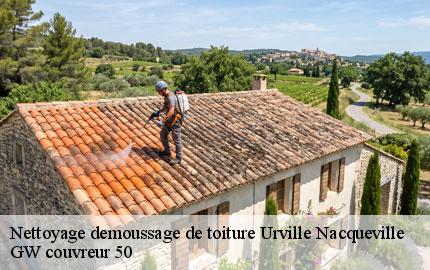 Nettoyage demoussage de toiture urville-nacqueville-50460 GW couvreur 50
