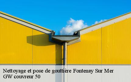 Nettoyage et pose de gouttière fontenay-sur-mer-50310 GW couvreur 50