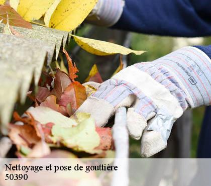 Nettoyage et pose de gouttière  50390