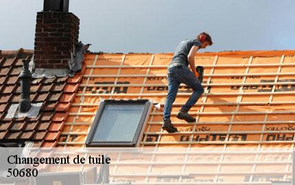Changement de tuile  airel-50680 GW couvreur 50
