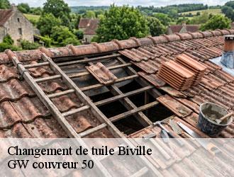 Changement de tuile biville-50440 GW couvreur 50