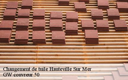 Changement de tuile hauteville-sur-mer-50590 GW couvreur 50