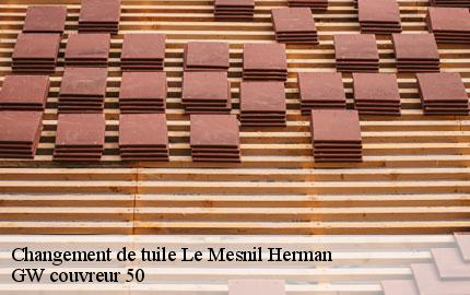 Changement de tuile le-mesnil-herman-50750 GW couvreur 50
