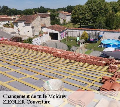 Changement de tuile  moidrey-50170 ZIEGLER Couverture 
