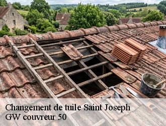 Changement de tuile  saint-joseph-50700 GW couvreur 50