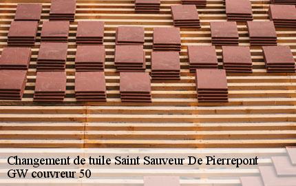 Changement de tuile  saint-sauveur-de-pierrepont-50250 GW couvreur 50
