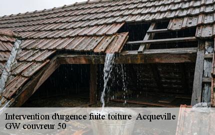 Intervention d'urgence fuite toiture acqueville-50440 GW couvreur 50