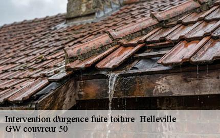 Intervention d'urgence fuite toiture helleville-50340 GW couvreur 50