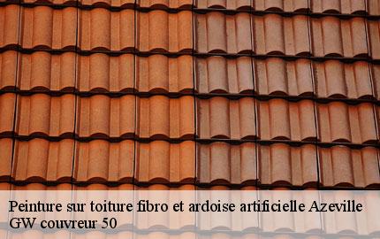 Peinture sur toiture fibro et ardoise artificielle azeville-50310 GW couvreur 50