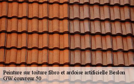 Peinture sur toiture fibro et ardoise artificielle beslon-50800 GW couvreur 50