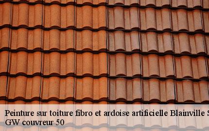 Peinture sur toiture fibro et ardoise artificielle blainville-sur-mer-50560 GW couvreur 50