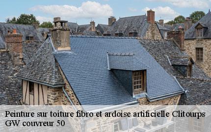 Peinture sur toiture fibro et ardoise artificielle clitourps-50330 GW couvreur 50
