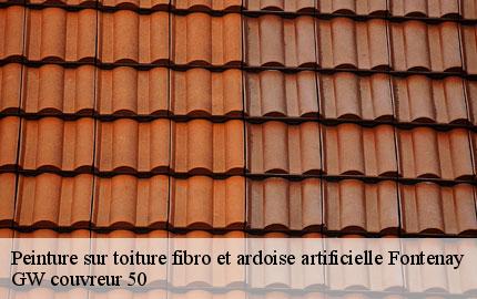 Peinture sur toiture fibro et ardoise artificielle fontenay-50140 GW couvreur 50