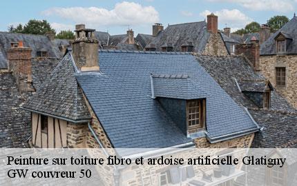 Peinture sur toiture fibro et ardoise artificielle glatigny-50250 GW couvreur 50