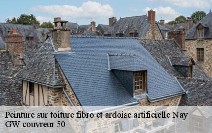Peinture sur toiture fibro et ardoise artificielle nay-50190 GW couvreur 50