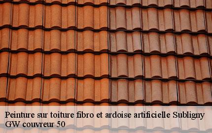 Peinture sur toiture fibro et ardoise artificielle subligny-50870 GW couvreur 50