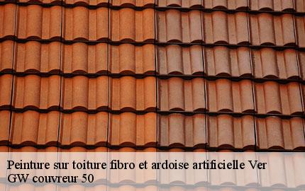 Peinture sur toiture fibro et ardoise artificielle ver-50450 GW couvreur 50